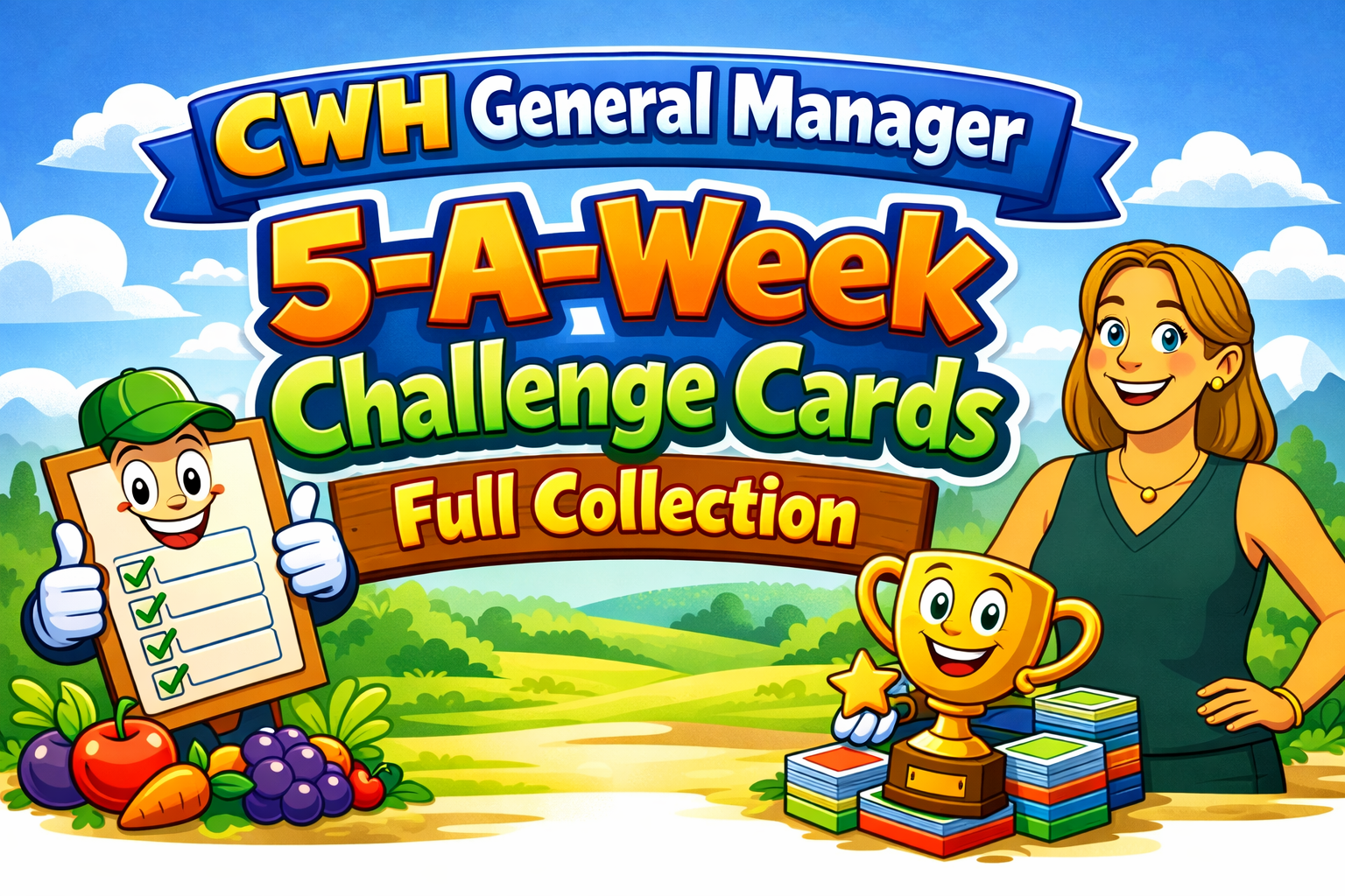 CWH General Manager 5-A-Week Challenge Cards Full Collection