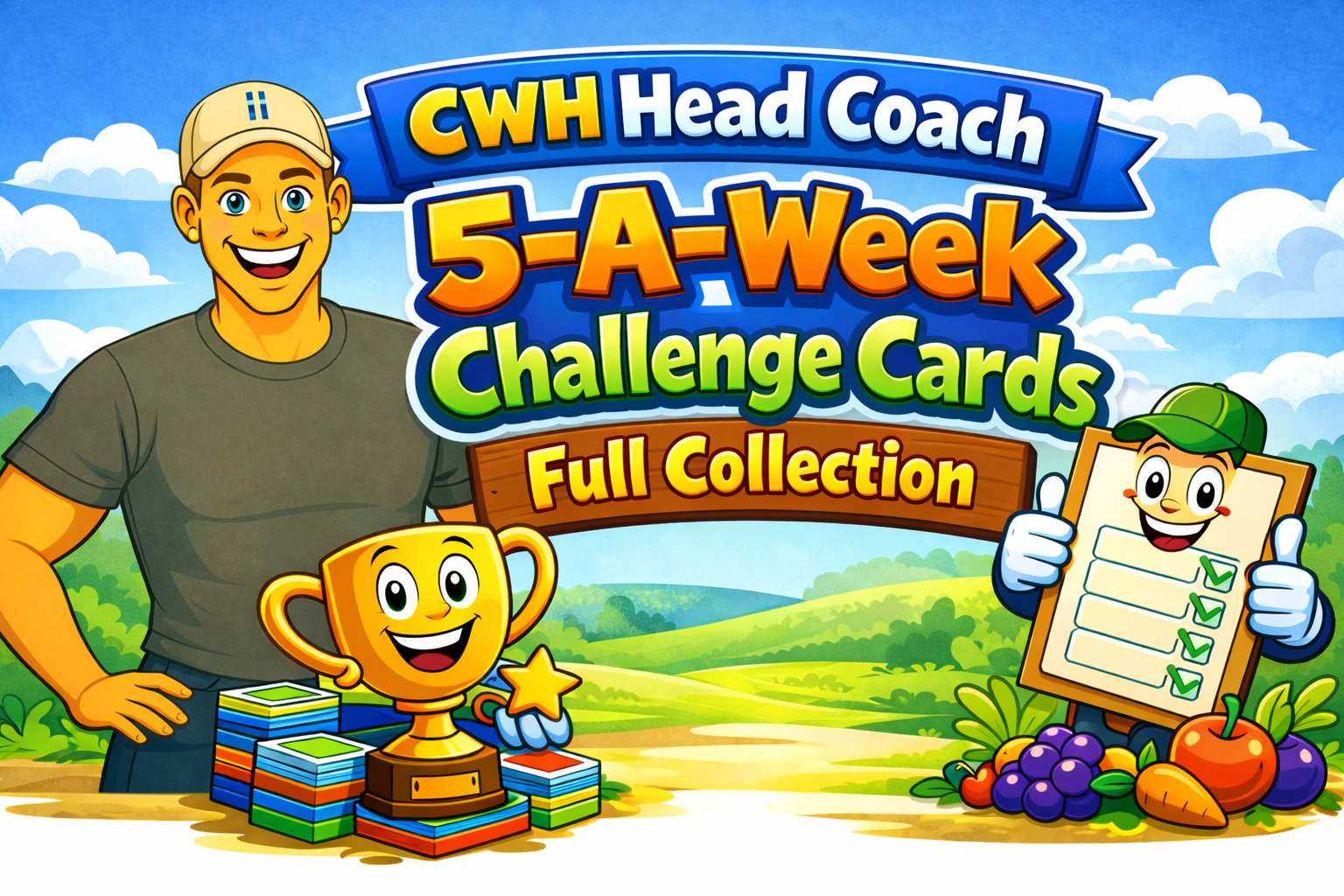 CWH Head Coach 5-A-Week Challenge Cards Full Collection