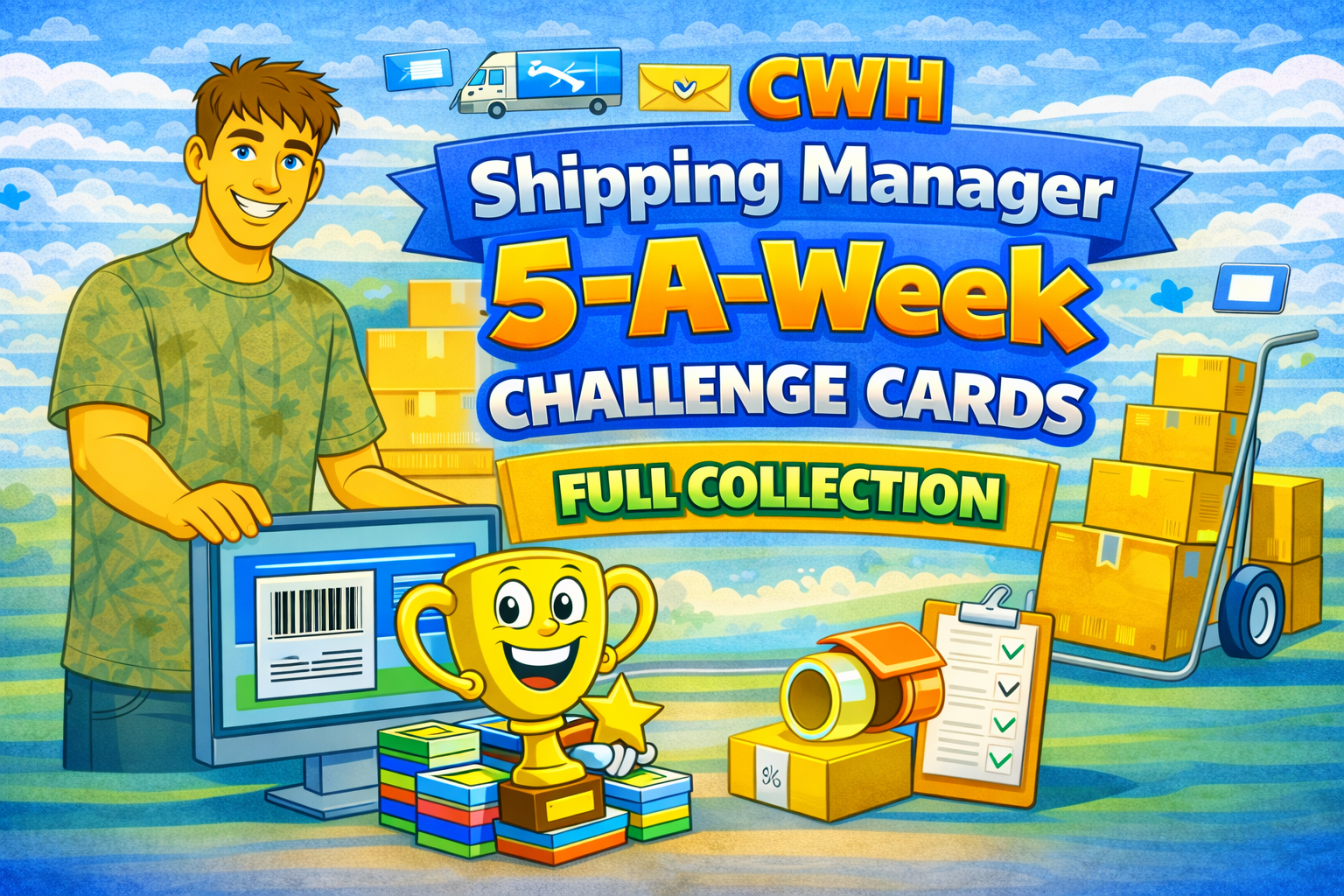 CWH Shipping Manager 5-A-Week Challenge Cards Full Collection