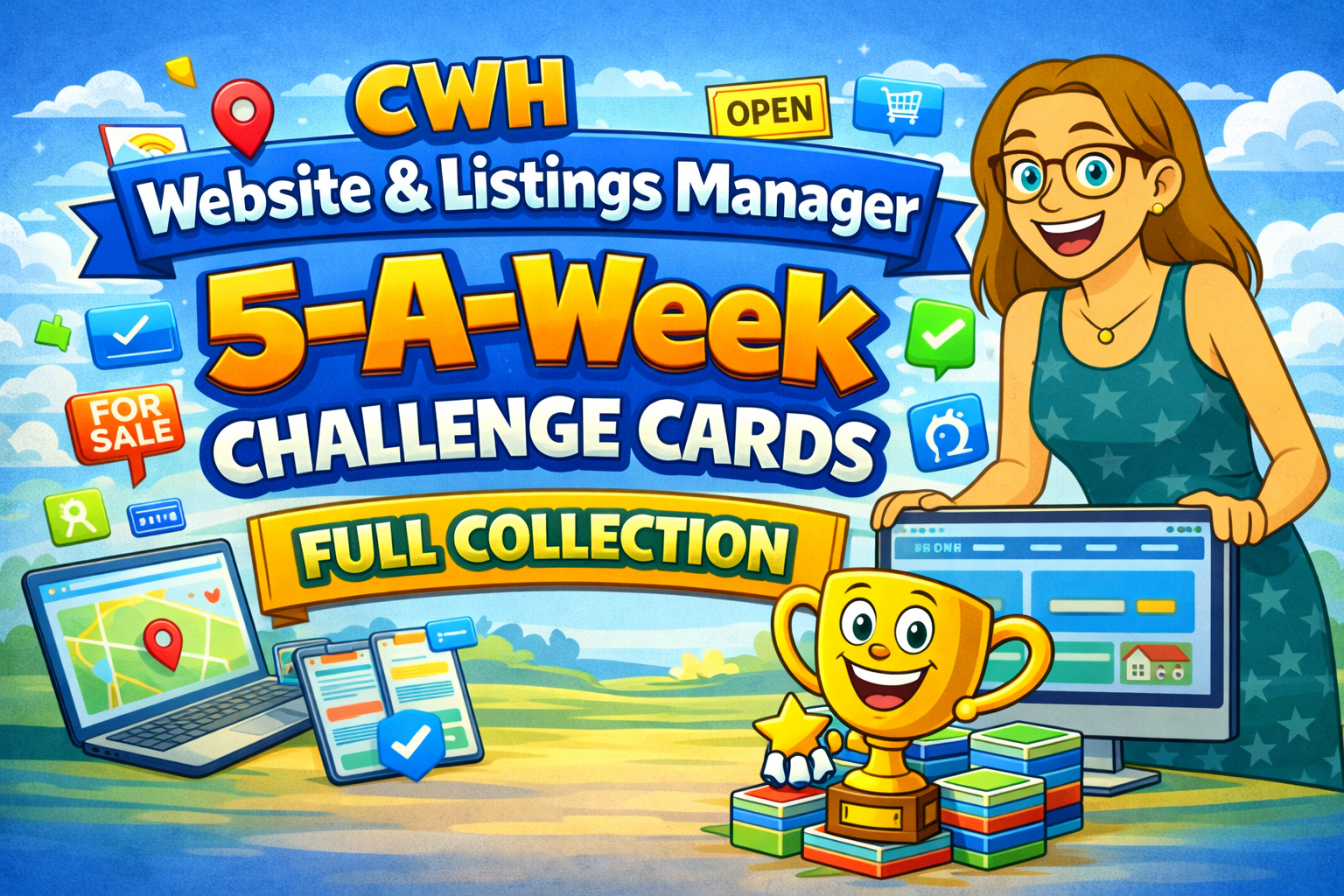 CWH Website & Listings Manager 5-A-Week Challenge Cards Full Collection